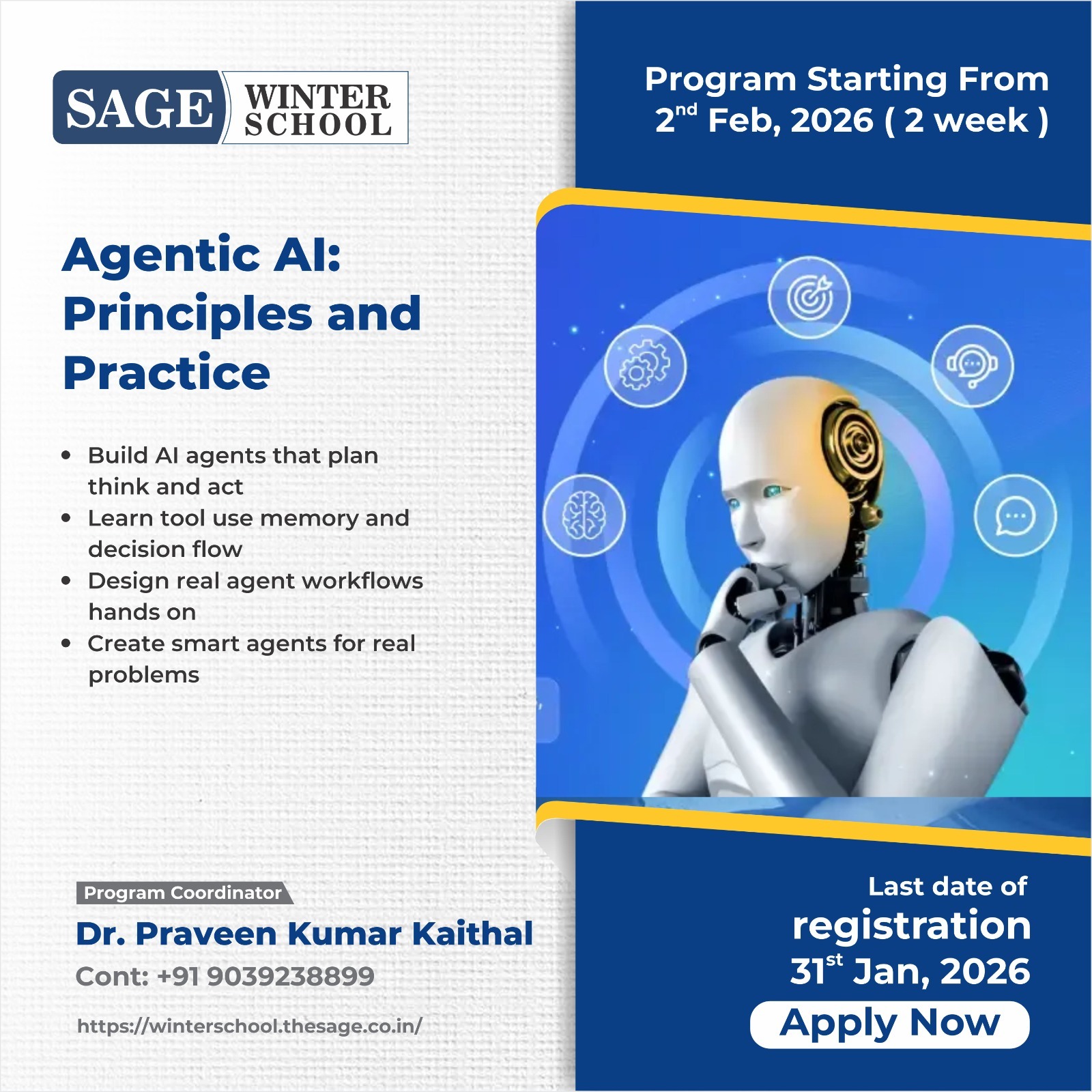 Sage Winter School on Agentic AI